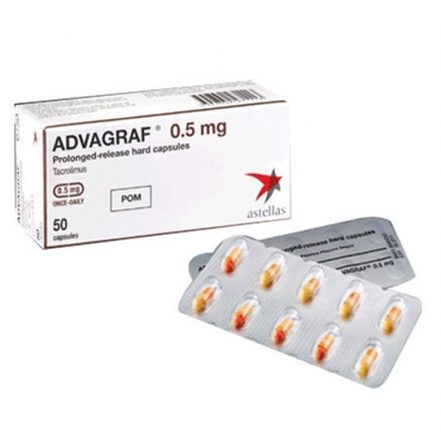 ADVAGRAF 0.5 MG ( TACROLIMUS ) 50 PROLONGED RELEASE HARD CAPSULES